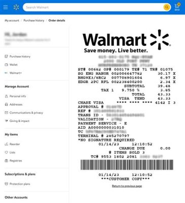 How to Print a Walmart Online Receipt: A Detailed Guide