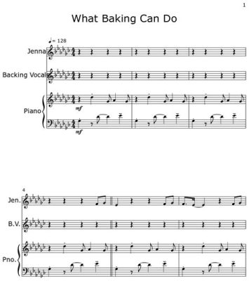 what baking can do sheet music